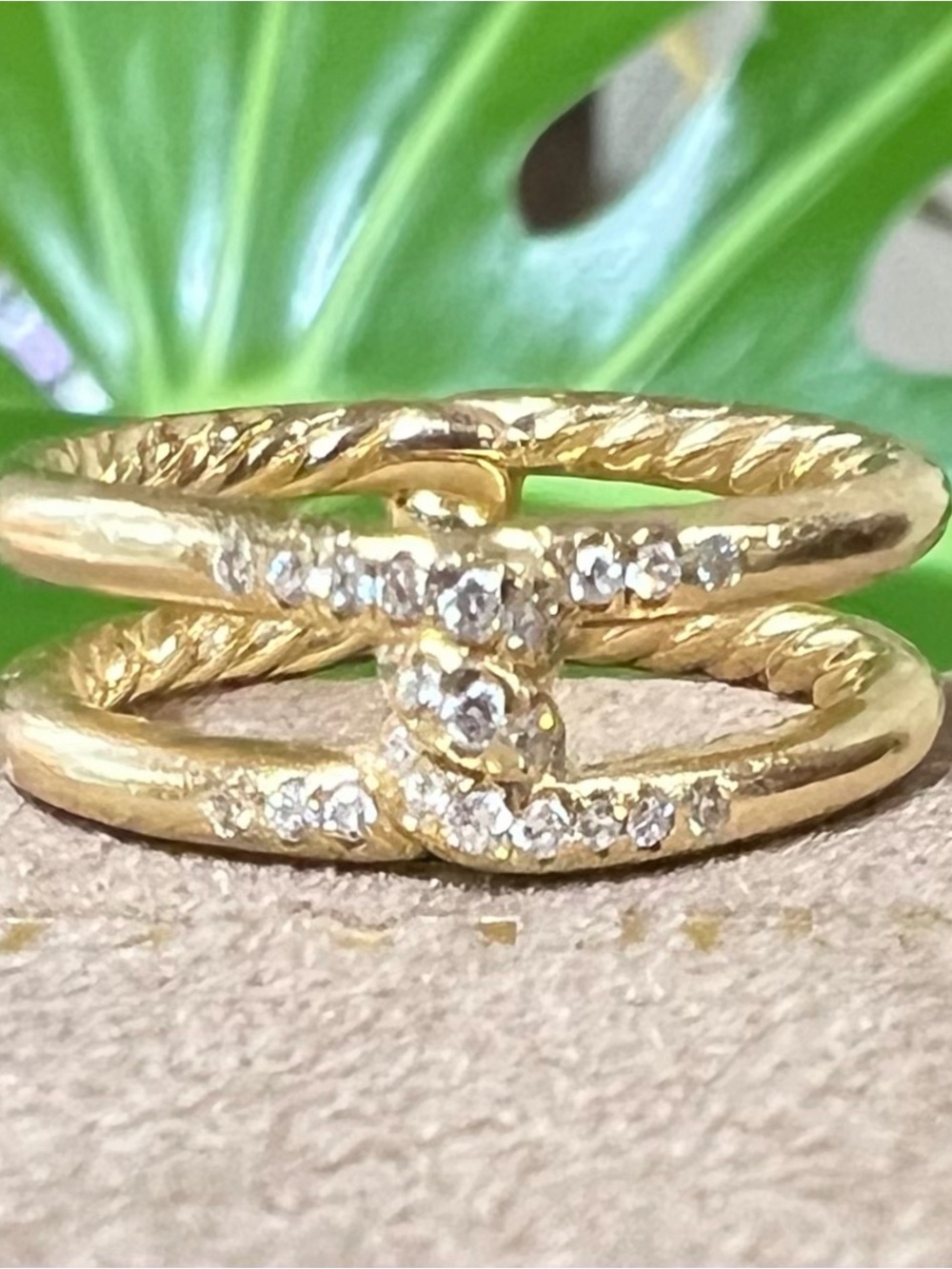 ❤️ David Yurman 18K Continuance Ring Sz 6